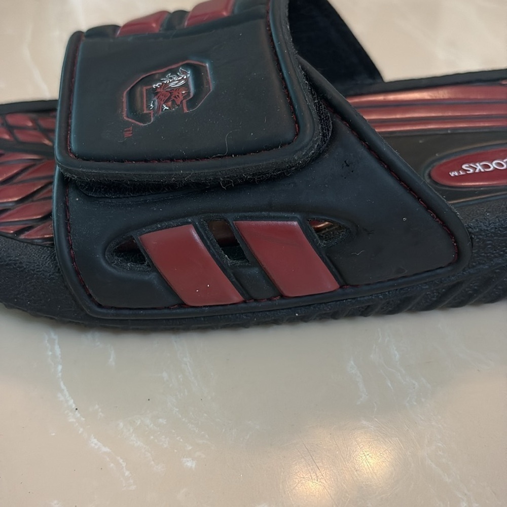 USC Gamecocks Black and Red Slide Sandals. Size 8. EUC - Picture 5 of 7